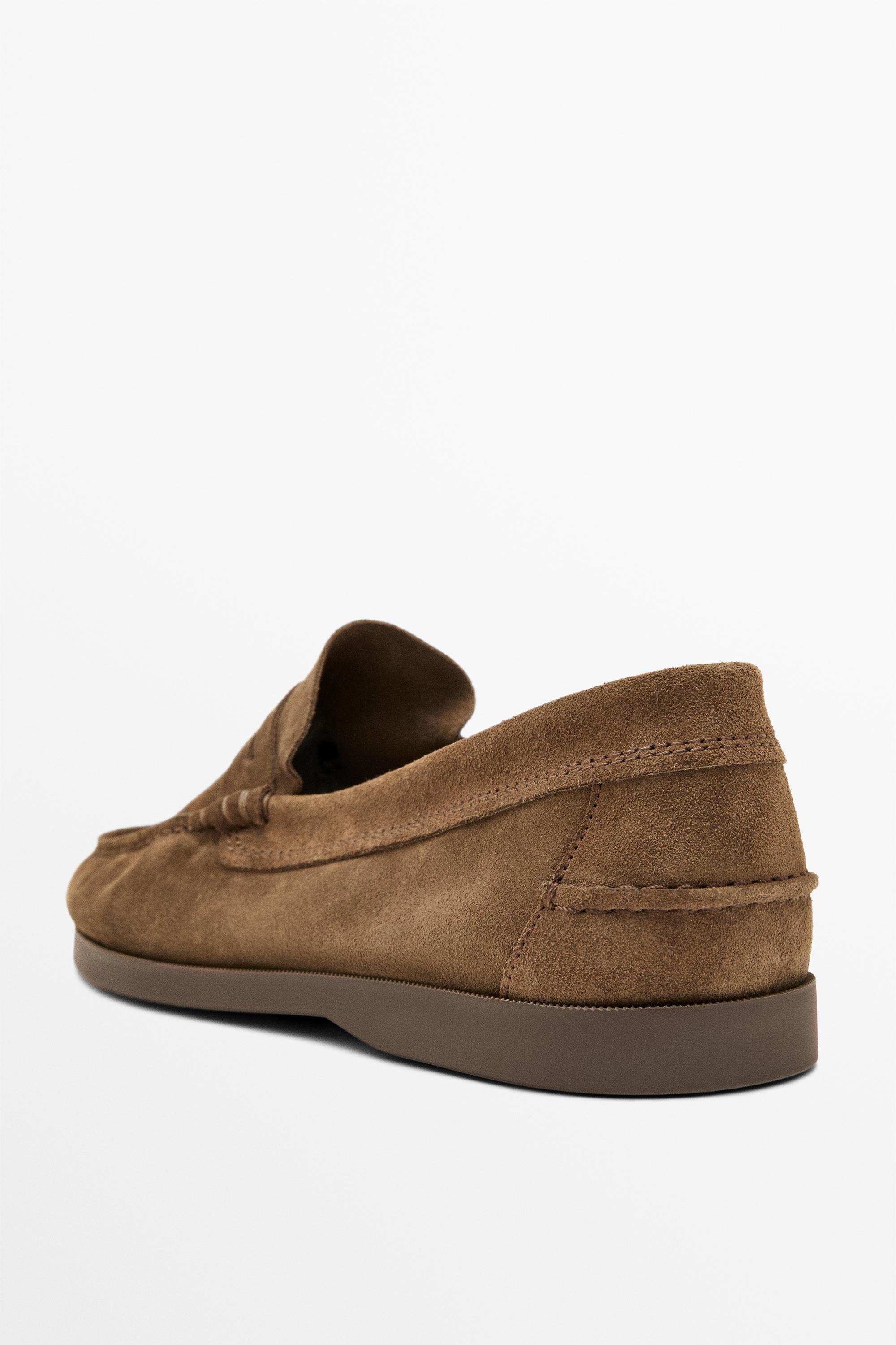 Soft leather penny loafers